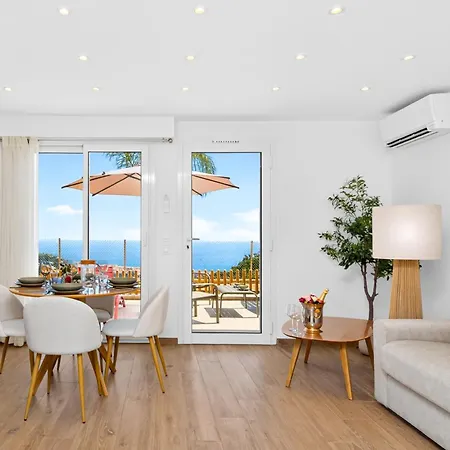 شقة Madone - Somptueux 2 Pieces Refait A Neuf -menton -vue Mer- Parking *
